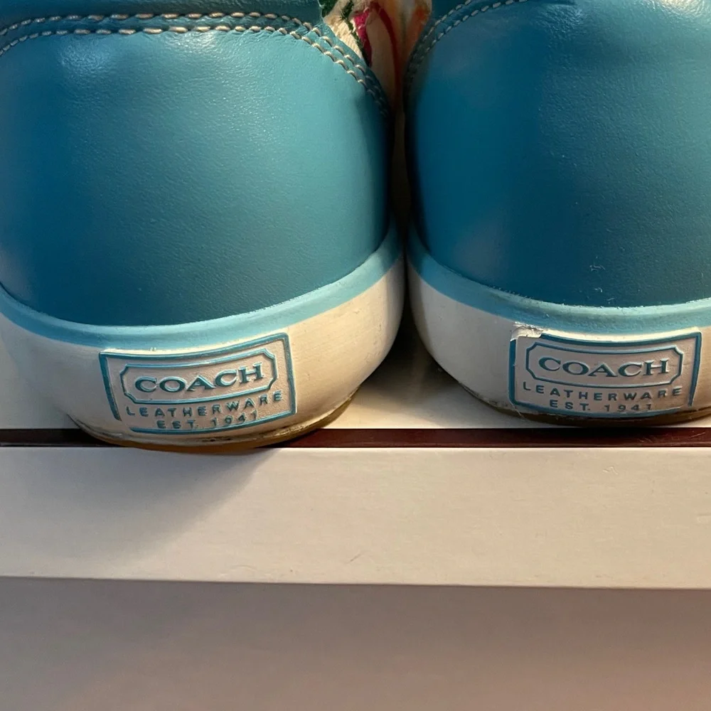Y2K Coach Multicolor Canvas Sneakers - Picture 2 of 6